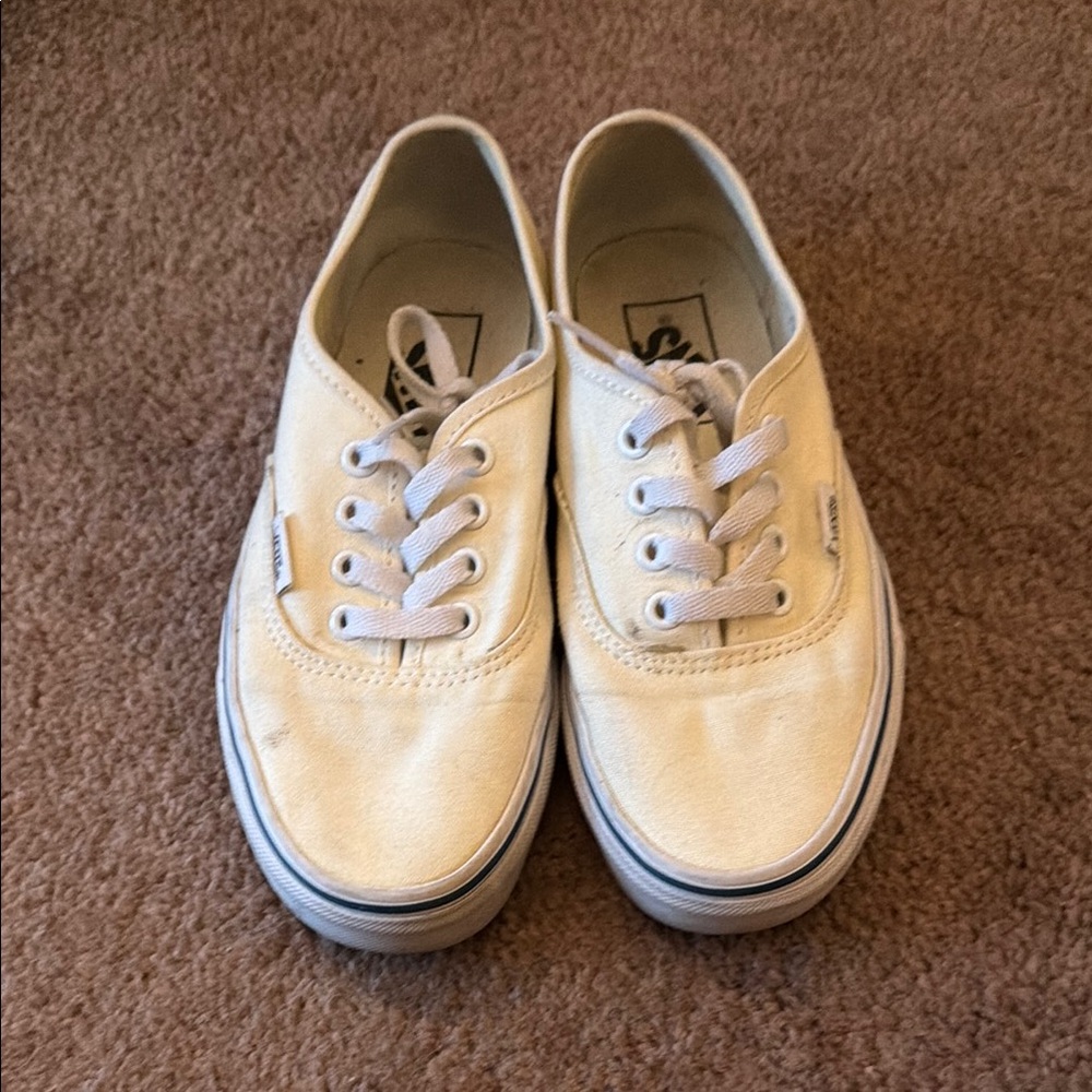 EUC White Vans Classics